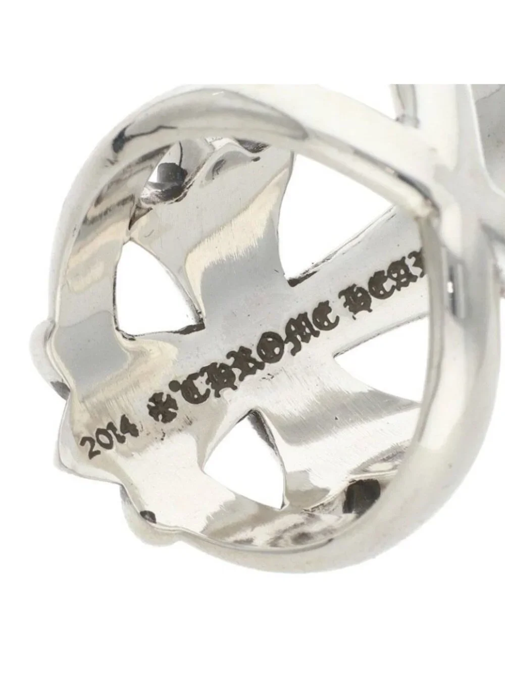 Chrome Hearts Infinity CH Cross Silver Ring